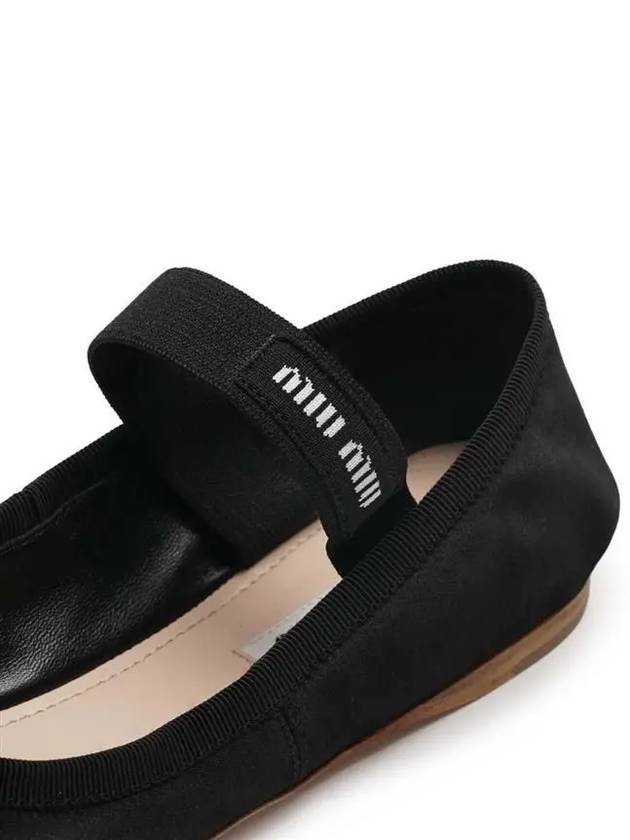 Satin Ballerinas Black - MIU MIU - BALAAN 6