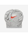 NSW Trend Over Sweatshirt Grey Heather - NIKE - BALAAN 1