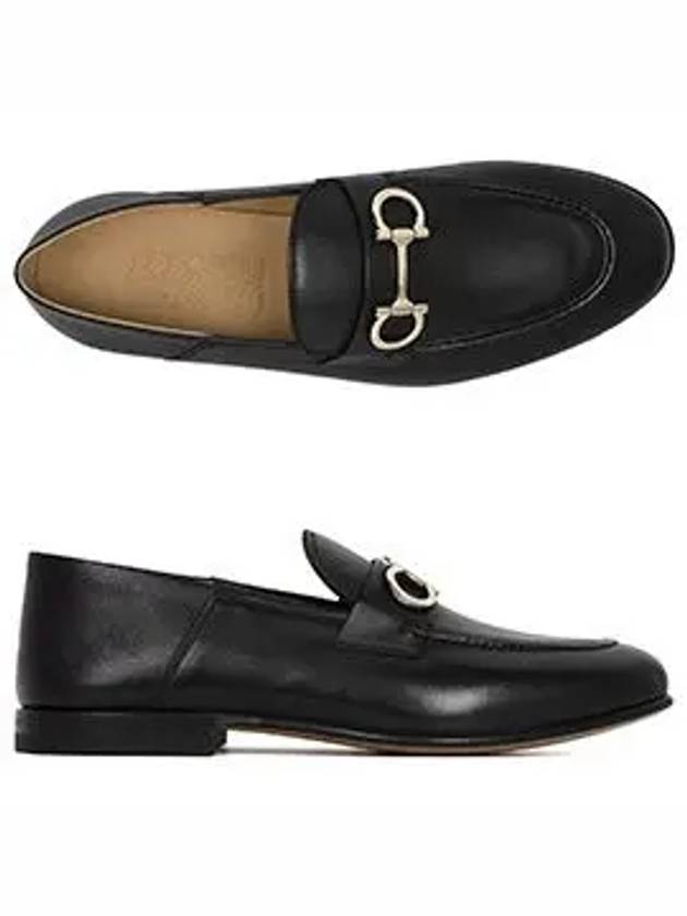 Ferragamo Black Gancini Ornament Loafer GIN 758410 - SALVATORE FERRAGAMO - BALAAN 5