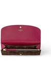 Emilie Monogram Long Wallet Fuchsia - LOUIS VUITTON - BALAAN 4