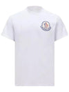 Logo Crew Neck Short Sleeve T-Shirt White - MONCLER - BALAAN 2