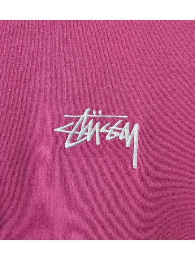 Graffiti Rip Crop Short Sleeve T-Shirt Bubblegum Pink - STUSSY - BALAAN 4