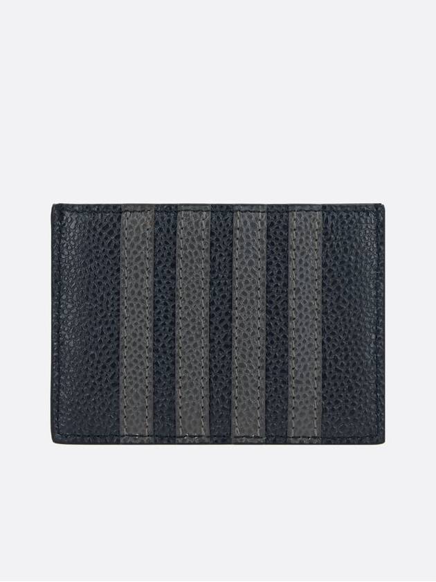 Men's Pebble Diagonal Stripe Card Wallet Navy - THOM BROWNE - BALAAN 3