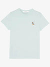 Dressed Fox Patch Short Sleeve T-Shirt Blue - MAISON KITSUNE - BALAAN 2