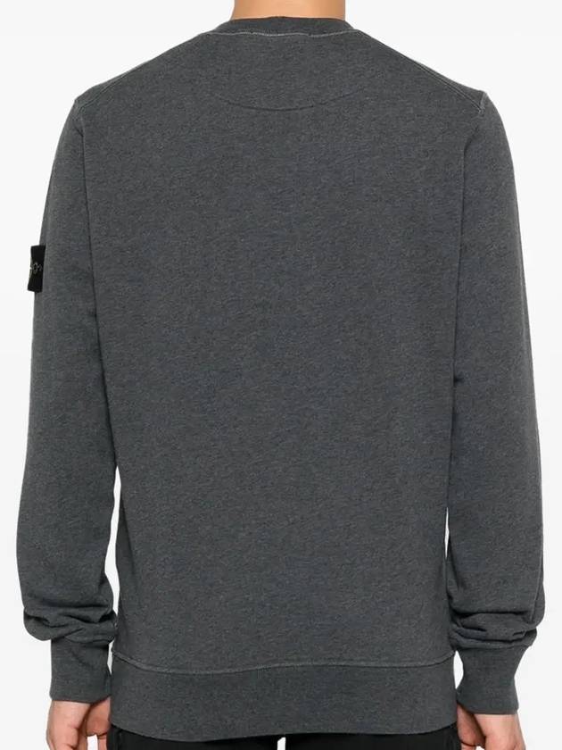 Compass Patch Cotton Sweatshirt Grey - STONE ISLAND - BALAAN 5