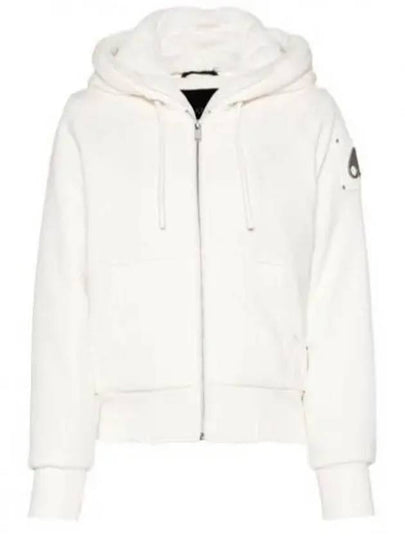 Classic Bunny Zip Up Hoodie White - MOOSE KNUCKLES - BALAAN 2