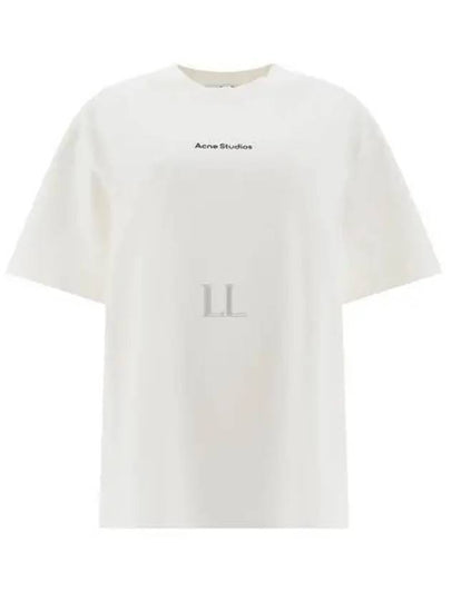 Stamp Logo Cotton Short Sleeve T-Shirt White - ACNE STUDIOS - BALAAN 2