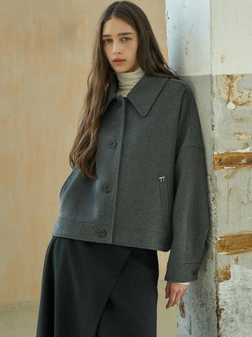 Single short coat gray - MITTE - BALAAN 1