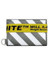 Diag Strap Half Wallet White Grey - OFF WHITE - BALAAN 1