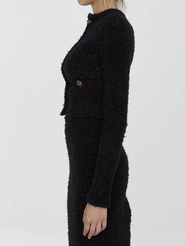 Cropped Cardigan In Tweed - BALENCIAGA - BALAAN 2