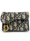 Christian Oblique Saddle Card Wallet - DIOR - BALAAN 2