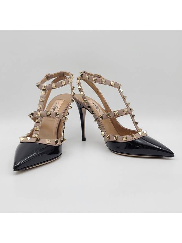 Rockstud two-tone leather pump heels - VALENTINO - BALAAN.