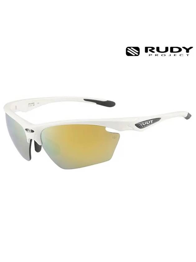 Eyewear Sports Rectangular Sunglasses White - RUDYPROJECT - BALAAN 2