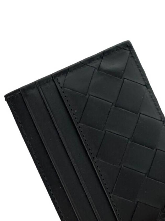 Intrecciato Leather Card Wallet Black - BOTTEGA VENETA - BALAAN 7