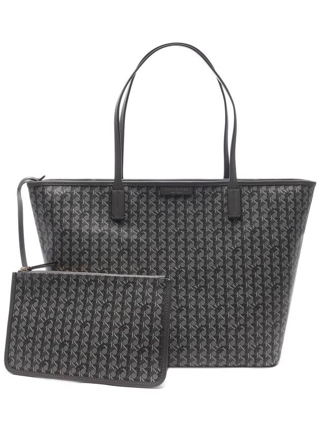 Ever Ready Zipper Tote Bag Grey - TORY BURCH - BALAAN 3