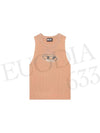 M Onerva Logo Plaque Cut Out Sleeveless Pink - DIESEL - BALAAN 4