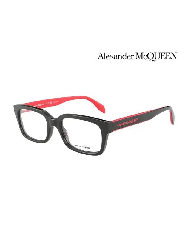 Eyewear Square Acetate Eyeglasses Black - ALEXANDER MCQUEEN - BALAAN 3