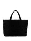 Silktech Canvas Tote Bag Black - SAINT LAURENT - BALAAN 2