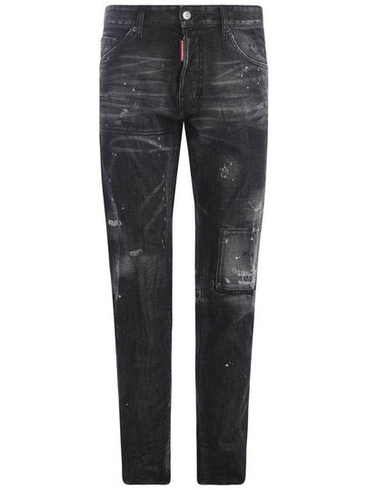 Men's Painted Washed Grey Cool Guy Jeans - DSQUARED2 - BALAAN 2