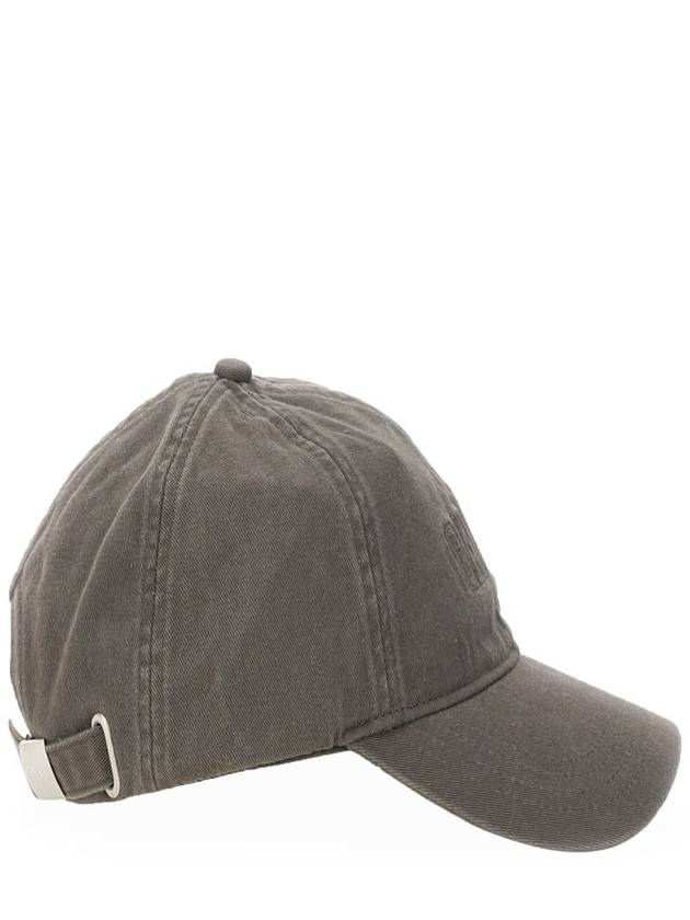 Embroidered Logo Ball Cap Grey - GANNI - BALAAN 4