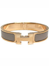 Clic H Bracelet Rose Gold & Marron Glace - HERMES - BALAAN 2