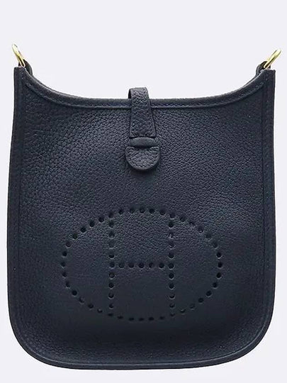 H069426CCAT Blue Nuit Indigo Color Clemence Leather Evelyn 16 Mini Cross Bag - HERMES - BALAAN 2