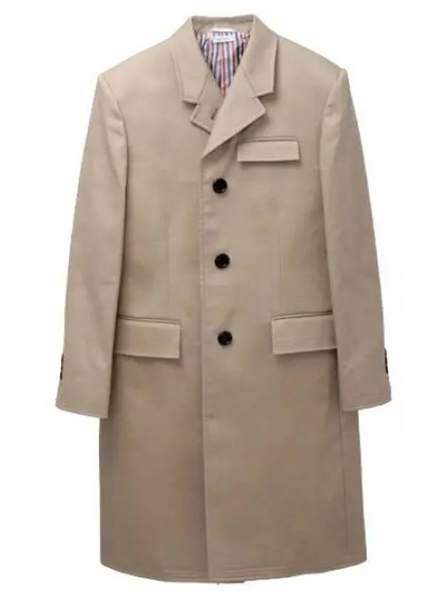 RWB roof tab high armhole macintosh coat - THOM BROWNE - BALAAN 1