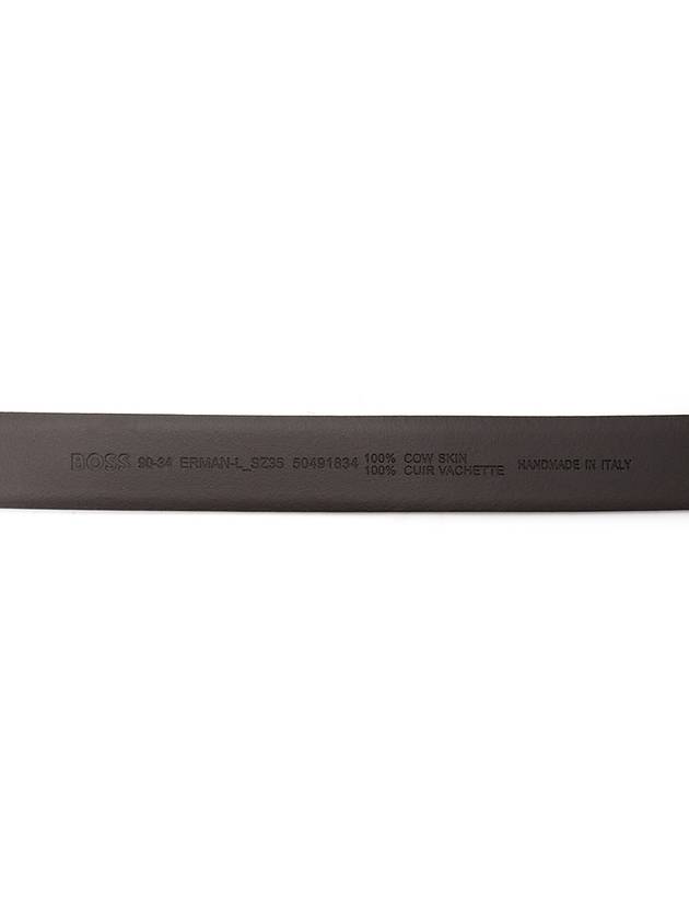 Logo Leather Belt Dark Brown - HUGO BOSS - BALAAN 7