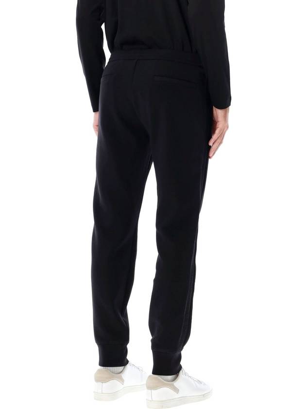 cotton track pants black - EMPORIO ARMANI - BALAAN 3