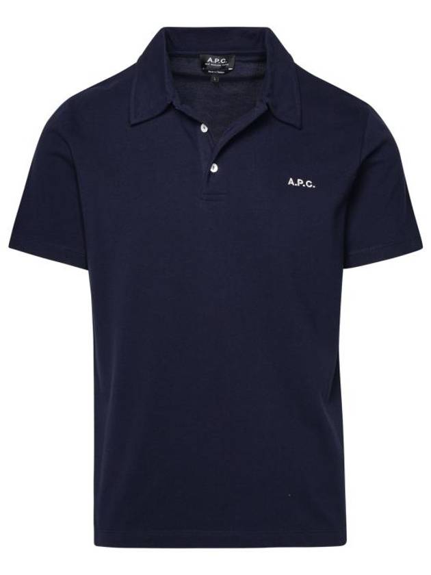 Carter Cotton Polo Shirt Navy - A.P.C. - BALAAN 1