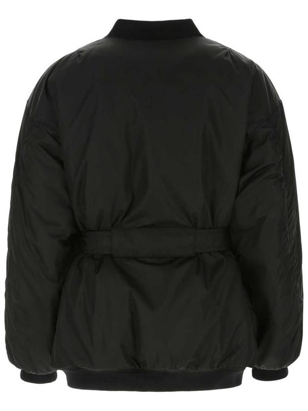 Re-Nylon Bomber Jacket Black - PRADA - BALAAN 3