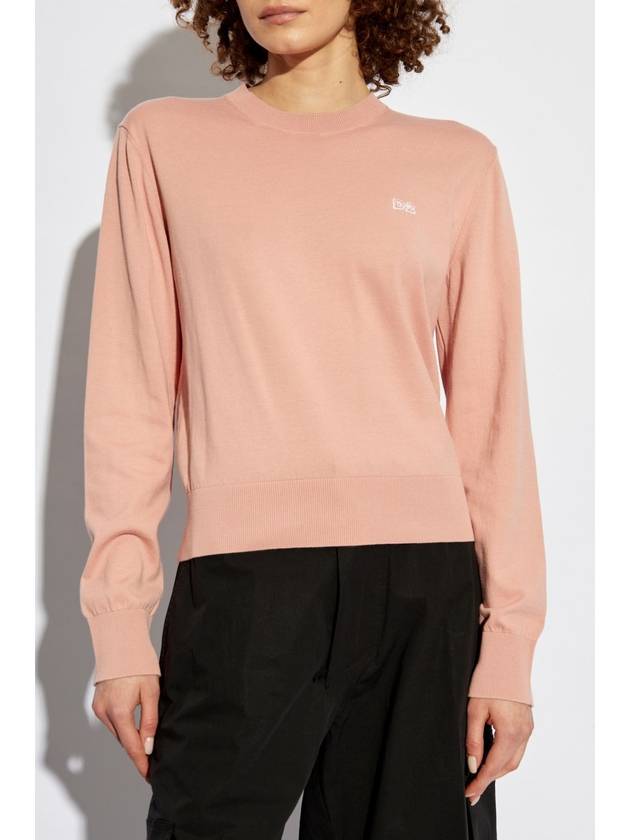 Dsquared2 Sweater With Round Neckline, Women's, Pink - DSQUARED2 - BALAAN 3