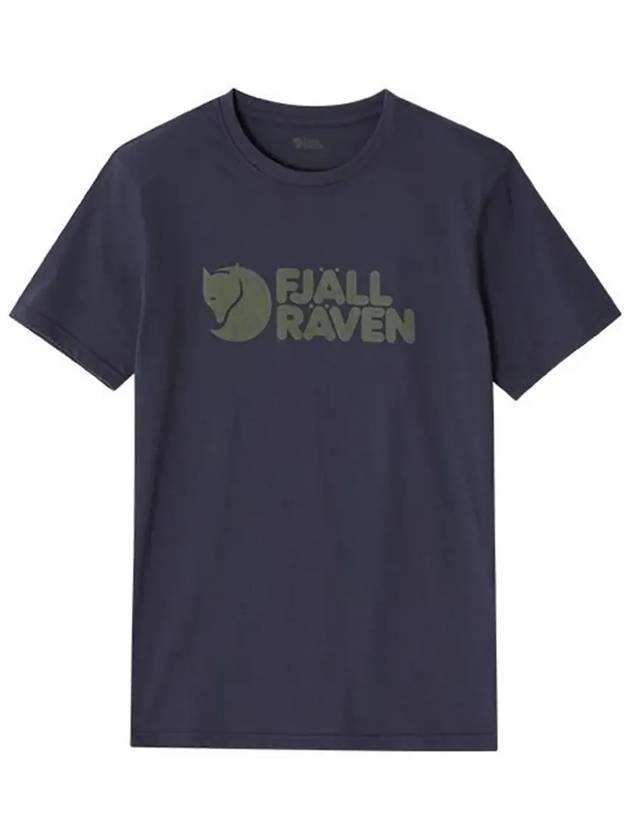 Men's Logo T Shirt Navy - FJALL RAVEN - BALAAN 5