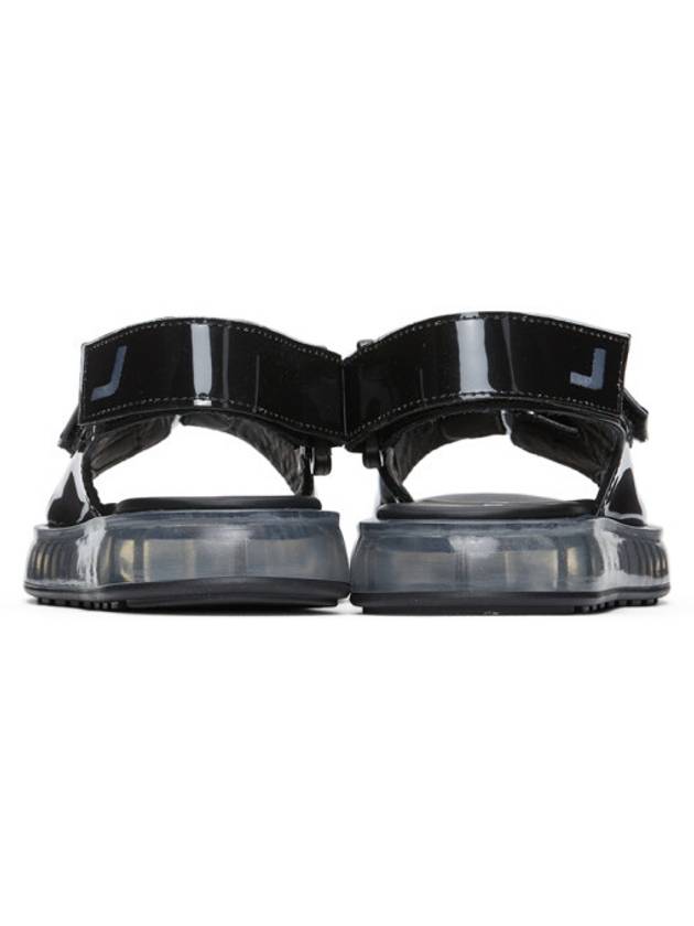 Black PVC Transparent Sole Sandals - JOSHUA SANDERS - BALAAN 3