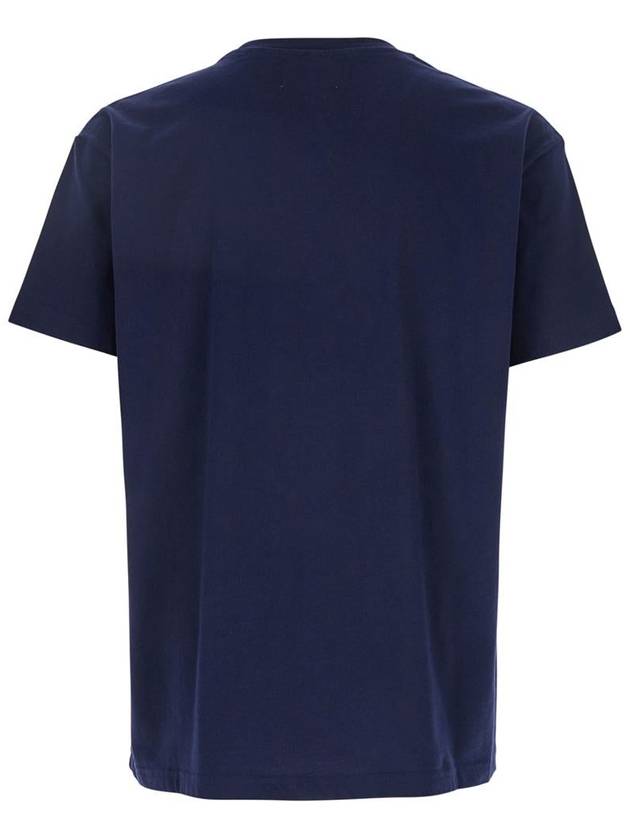 ORB Logo Cotton Short Sleeve T-Shirt Navy - VIVIENNE WESTWOOD - BALAAN 3