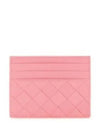 Intrecciato Leather Card Wallet Pink - BOTTEGA VENETA - BALAAN 2