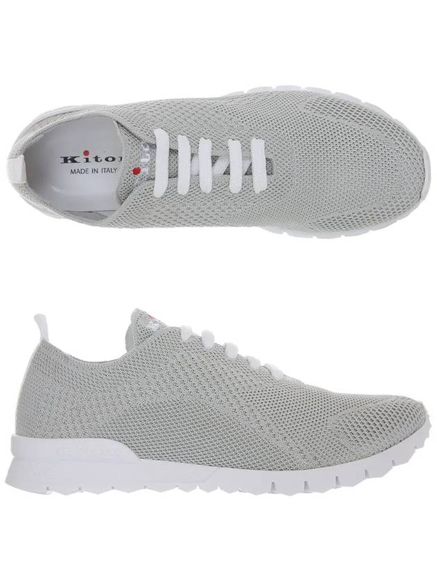 Fit Knit Low Top Sneakers Light Grey - KITON - BALAAN 2