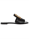 Women's Grain Leather Mule Black - GIVENCHY - BALAAN 4