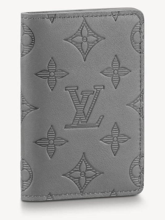 Pocket Organizer Monogram Shadow Card Wallet Grey - LOUIS VUITTON - BALAAN 2