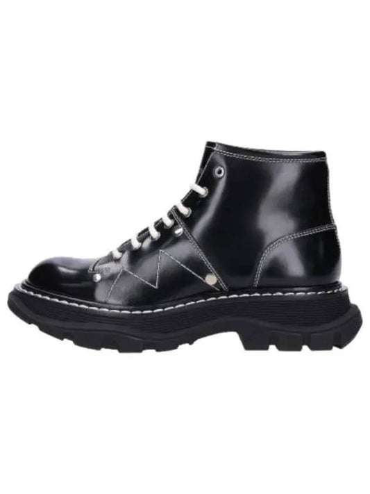 Tread lace up boots black silver - ALEXANDER MCQUEEN - BALAAN 1