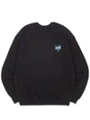 Pixel Flower Indigo Blue Sweatshirt Black - MONSTER REPUBLIC - BALAAN 2