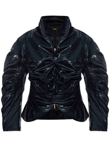 Cult Gaia Jacket Evander, Women's, Navy Blue - CULT GAIA - BALAAN 1