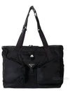 Re-Nylon Leather Travel Tote Bag Black - PRADA - BALAAN 2