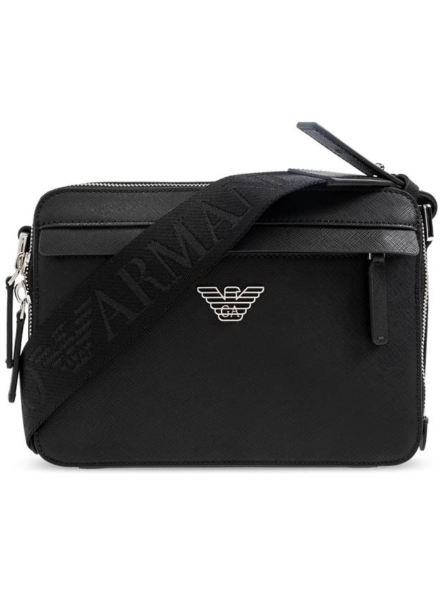 Emporio Armani Shoulder Bag With Logo, Men's, Black - EMPORIO ARMANI - BALAAN 1