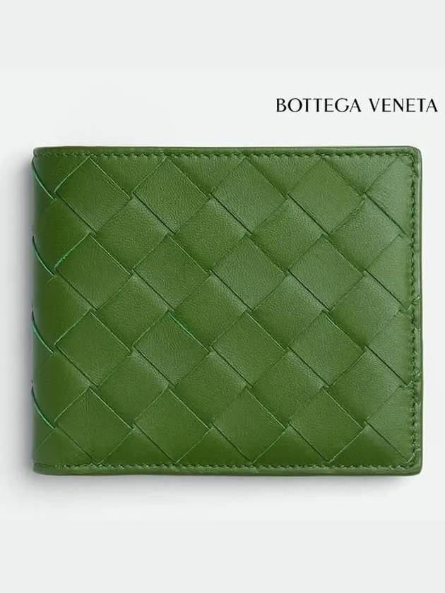 Intrecciato Bifold Half Wallet Avocado - BOTTEGA VENETA - BALAAN 3