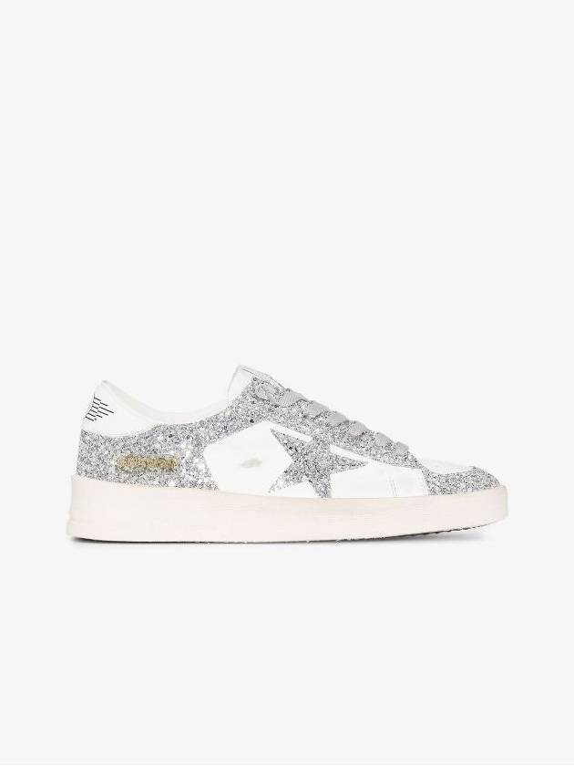 Stardan Glitter Low Top Sneakers Silver - GOLDEN GOOSE - BALAAN 8