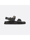 Dioract Strap Lambskin Sandals Black - DIOR - BALAAN 3