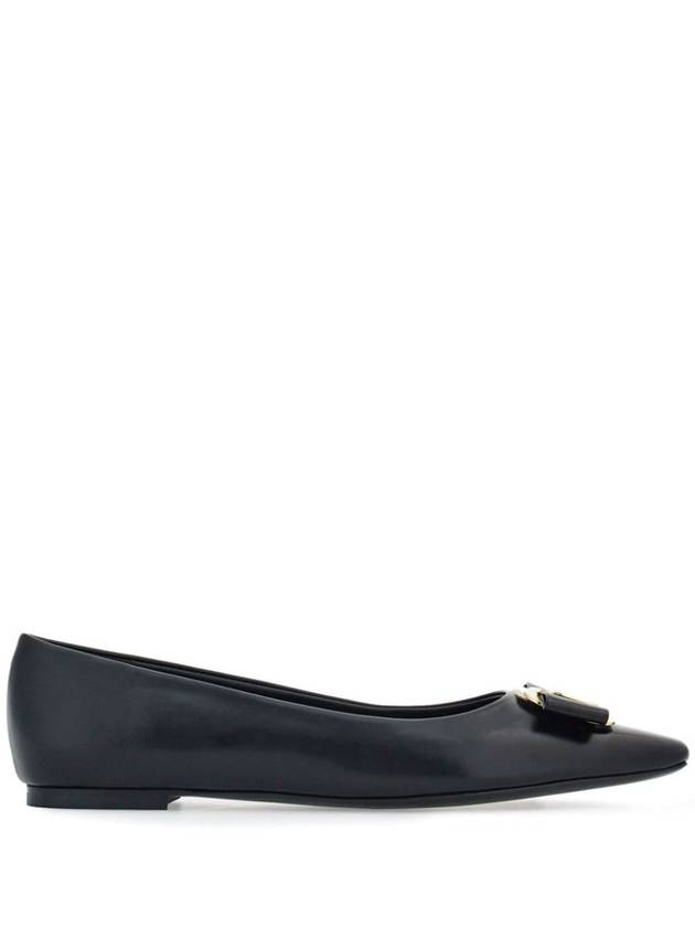 New Vara Plate Ballet Flat Black - SALVATORE FERRAGAMO - BALAAN 2