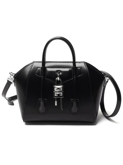 Antigona Leather Lock Tote Bag Black - GIVENCHY - BALAAN 2