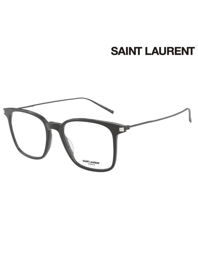 Eyewear Square Recycle Acetate Eyeglasses Black - SAINT LAURENT - BALAAN 3